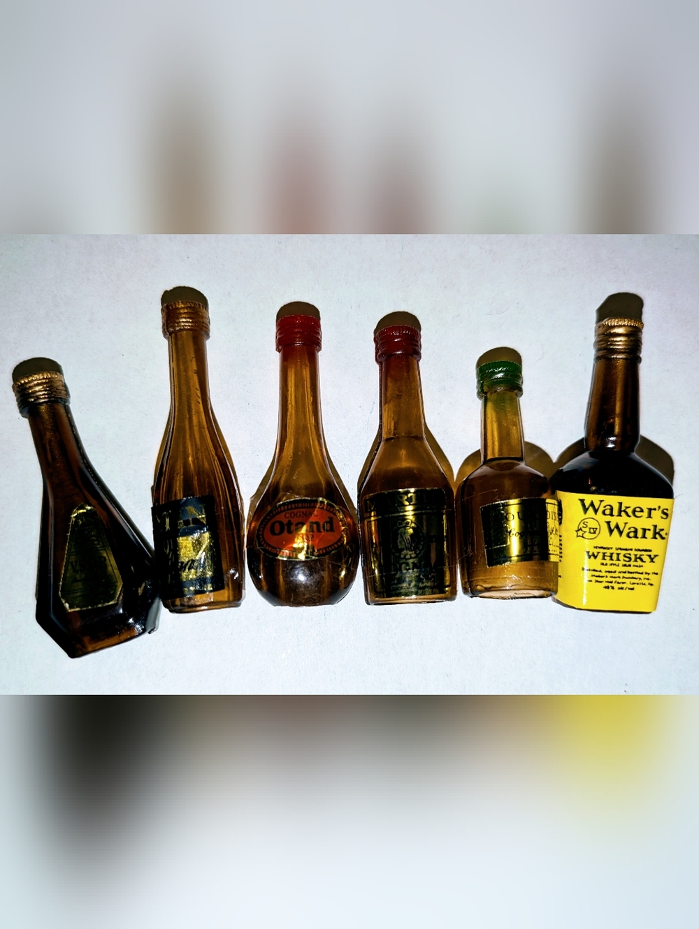 Lot of 6 Barbie Doll Size Liquor Bottles